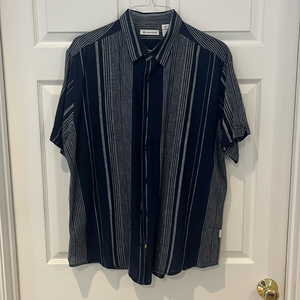 Men’s Cubavera linen blend shirt.